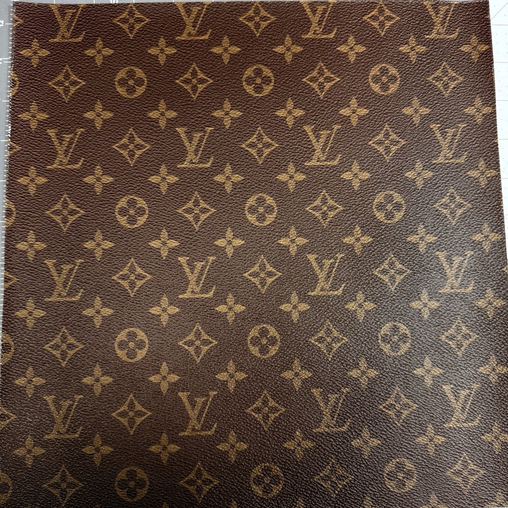 LV Brown Monogram Vinyl for Crafting Logo Classic Size Pc 12" X 12"